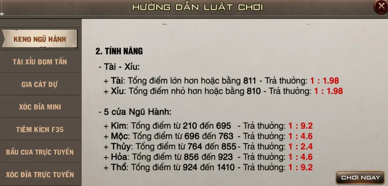 Khám Phá Trò Chơi Keno Ngũ Hành Tại Gem88 Đầy Kịch Tính