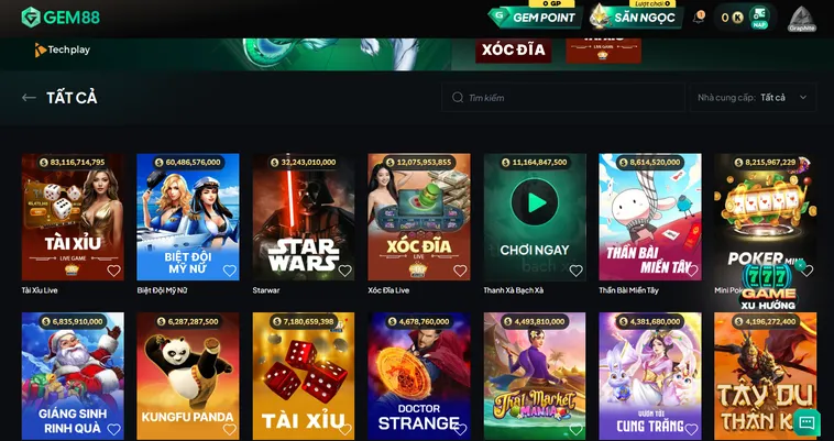 Đa Dạng Các Tựa Game Nổ Hũ Gem88 Đỉnh Cao Bùng Nổ