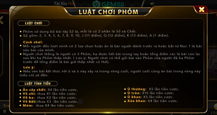 Phỏm Tại Gem88 Trải Nghiệm Đỉnh Cao Cho Cộng Đồng Game Thủ Yêu Thích