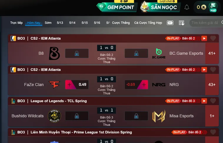Thể Thao Esports Gem88 Trải Nghiệm Cá Cược Trực Tuyến Đẳng Cấp Đỉnh Cao Cho Cộng Đồng