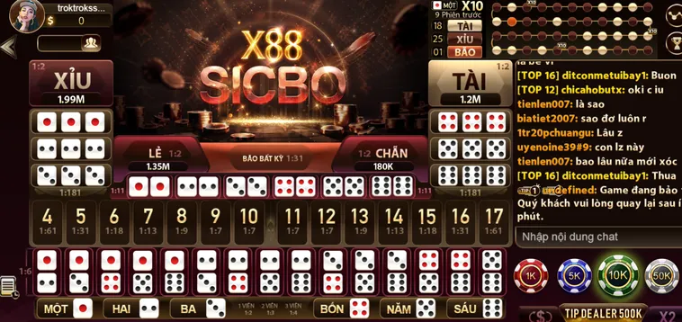 Sicbo X88 Tại Gem88 Trải Nghiệm Cá Cược Xúc Xắc Đỉnh Cao Thế Giới