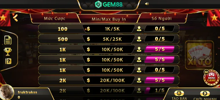 Xì Tố Tại Gem88 Trải Nghiệm Đỉnh Cao Đấu Trí Cùng Những Cao Thủ Hàng Đầu